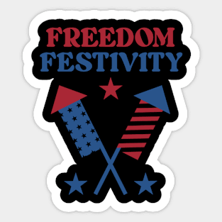 Freedom Festivity Sticker